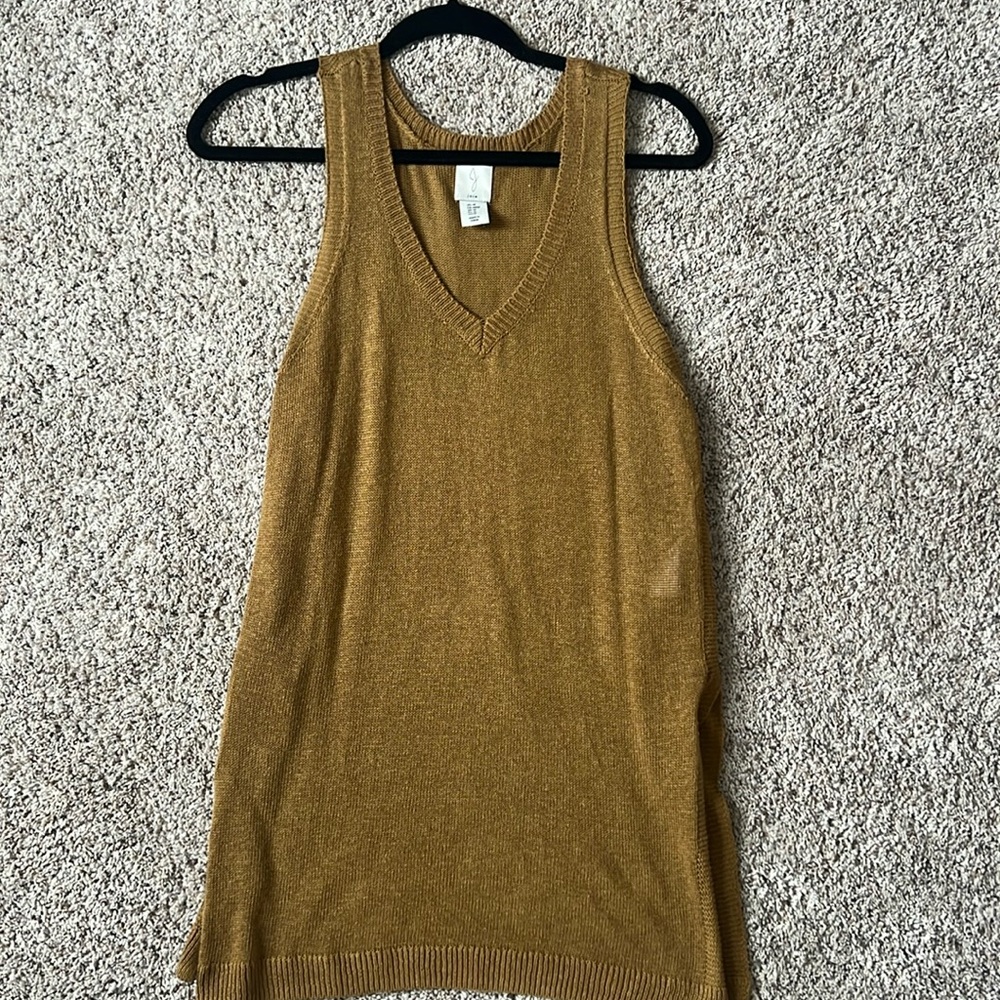 Joie tobacco sweater tank M
